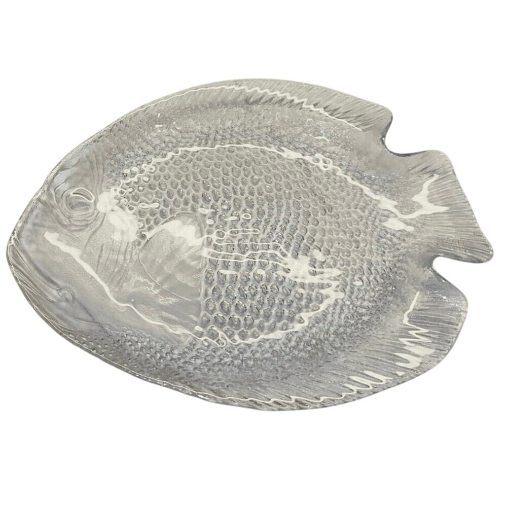 Clear Arcoroc of France Fish Dinner Plates- Replacement Appetizer